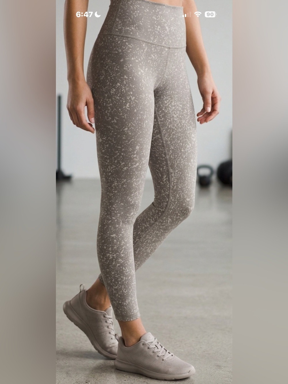 Lululemon Wunder Under High-Rise Gray Speckled Leggings – Size 4